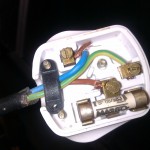 Dangerous mains plug wiring - if you have any like this, get them fixed right away!